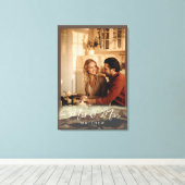 Newly Weds Mrs&Mr Rocky Landscape Foto Leinwanddruck (Insitu (Holzboden))