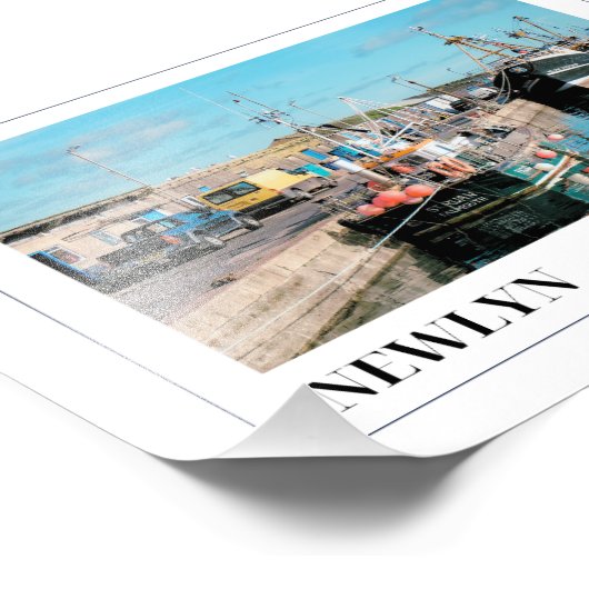 Newlyn Harbour, Cornwall Fotodruck (Ecke)