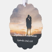 Newlywed Christmas Ornament Karte (Links)