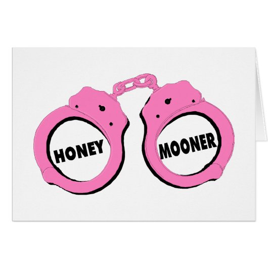 Newlywed Honeymoon Wedding Handcuffs (Vorderseite (Horizontal))