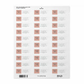 Newlywed Monogram Mr Mrs Return Address  (Vorne)
