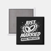 Newlywed - Wedding Honeymoon Drehmoment - Just Mar Magnet (Vorderseite/Rückseite)