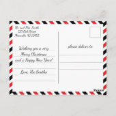 Newlyweds Christmas Holiday Photo Postcards Postkarte (Rückseite)