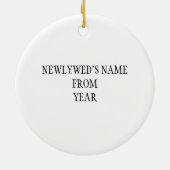 NEWLYWED'S CHRISTMAS ORNAMENT (Hinten)
