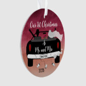 Newlyweds Erste Weihnachten Ornament (Vorderseite)
