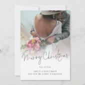 Newlyweds Foto Overlay Frohe Weihnachten (Vorderseite)