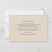 Newlyweds Hochzeitstag Fotos Vielen Dank Mitteilungskarte (Rückseite)