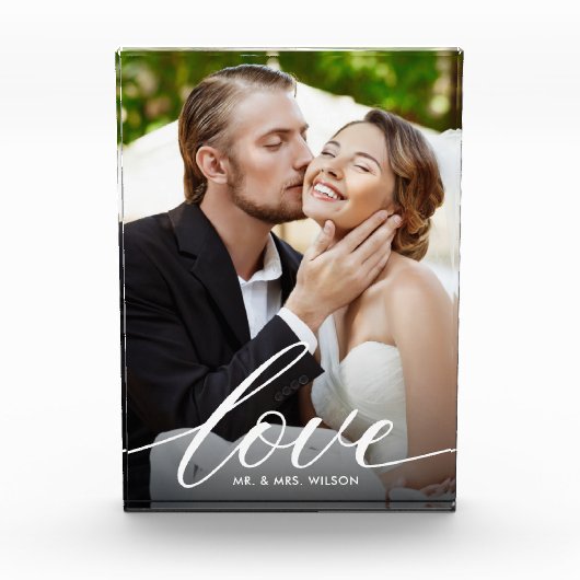 Newlyweds Liebe Script Foto (Vorderseite)