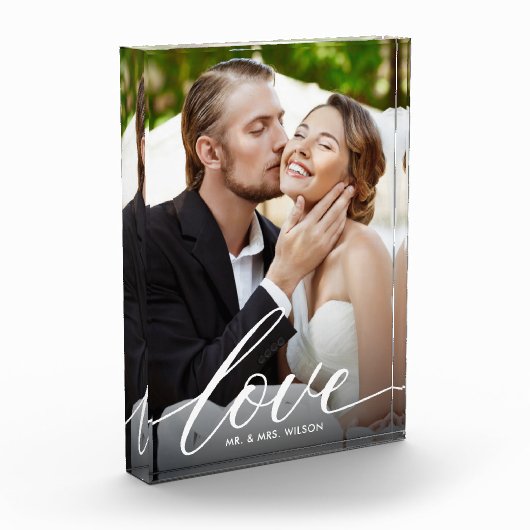Newlyweds Liebe Script Foto (Links)