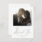 Newlyweds Thank You Guests Romantic Photo Wedding (Vorne/Hinten)