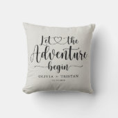 Newlyweds Wedding Keepake Kissen (Vorderseite)