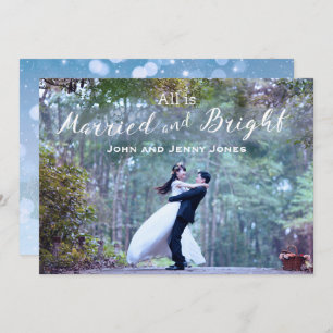 Newlywings Erste Verheiratete Weihnachten Einladung