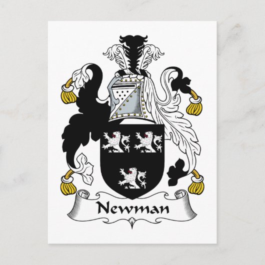 Newman Familienwappen Postkarte (Vorderseite)