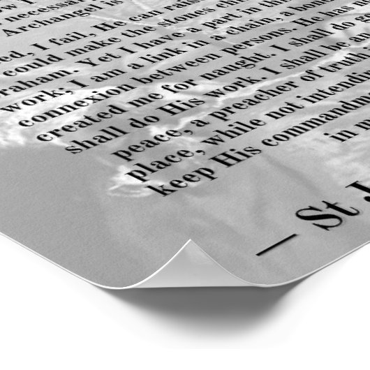 Newman Purpose Print Poster (Ecke)