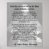 Newman Purpose Print Poster (Vorne)