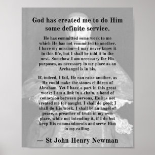 Newman Purpose Print Poster