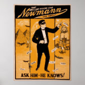 NEWMANN Magician Illusionist VAUDEVILLE Poster (Vorne)