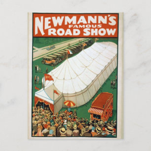 Newmanns berühmte Road Show Postkarte