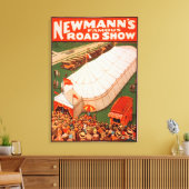 Newmanns berühmtes Magic Road Zelt Show Poster Leinwanddruck (Insitu (Wohnzimmer))