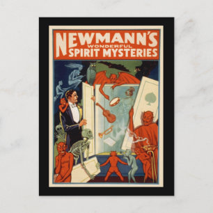 Newmanns wunderbare Geistermysteries Postkarte