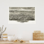 Newmanstown & Sheridan, PA Panorama Karte - 1898 Poster (Küche)