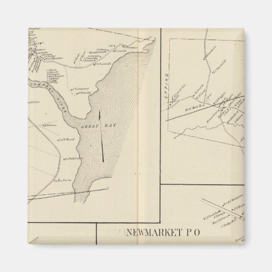 Newmarket, Rockingham Co Magnet (Vorne)