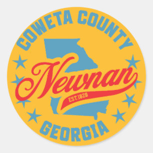 Newnan, Georgia Runder Aufkleber