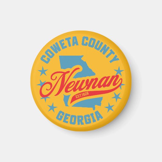 Newnan, Georgien Magnet (Vorne)