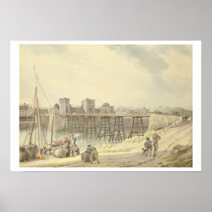 Newport auf dem Usk Poster