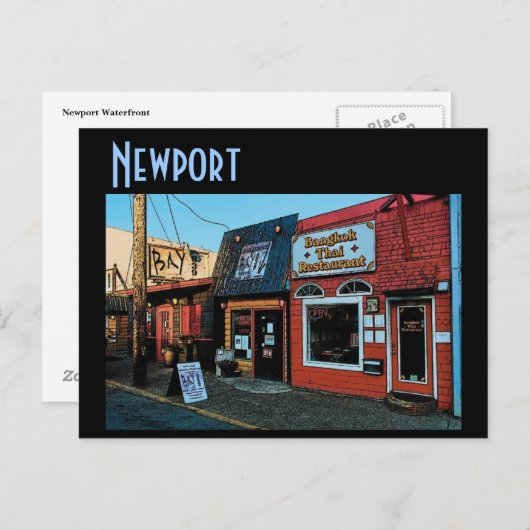 Newport Bayfront Postcard Postkarte (Vorne/Hinten)
