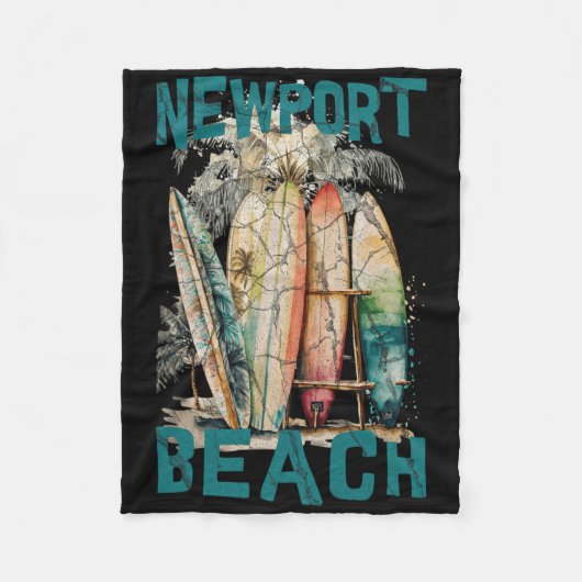 Newport Beach _2 Fleecedecke (Vorderseite)