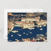 Newport Beach, CA Postkarte (Vorne/Hinten)