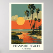 Newport Beach California Art Print | Hochküste Poster (Vorne)