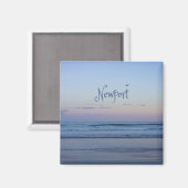Newport Beach California Ocean Sunrise Blue Magnet (Vorderseite/Rückseite)