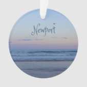 Newport Beach California Ocean Sunrise Blue Ornament (Vorderseite)