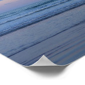 Newport Beach California Ocean Sunrise Blue Poster (Ecke)