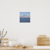 Newport Beach California Ocean Sunrise Blue Poster (Küche)