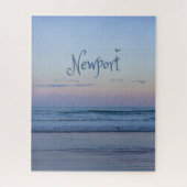Newport Beach California Ocean Sunrise Blue Puzzle (Vertikal)