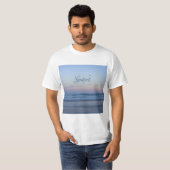 Newport Beach California Ocean Sunrise Blue T-Shirt (Vorne ganz)