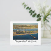 Newport Beach California Postkarte (Stehend Vorderseite)