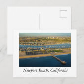 Newport Beach California Postkarte (Vorne/Hinten)