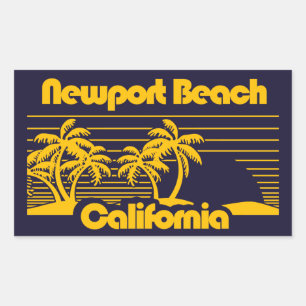 Newport Beach California Rechteckiger Aufkleber