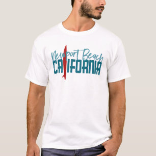 Newport Beach California T - Shirt - Surfboard