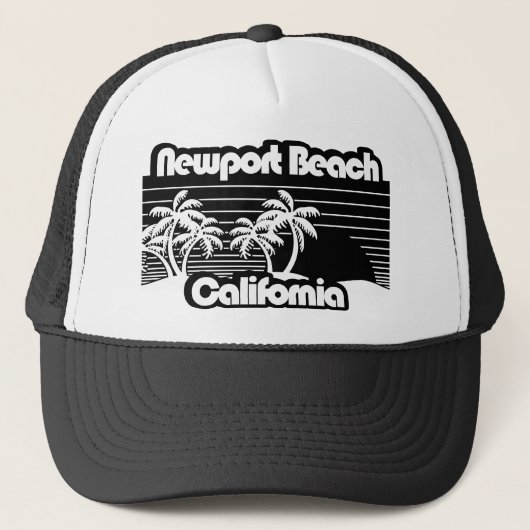 Newport Beach California Truckerkappe (Vorderseite)
