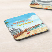 Newport Beach California Untersetzer (Linke Seite)