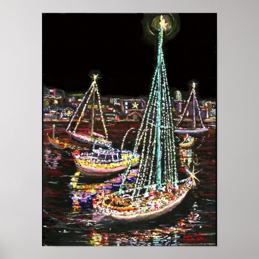 Newport Beach Christmas Boat Parade Poster (Vorne)