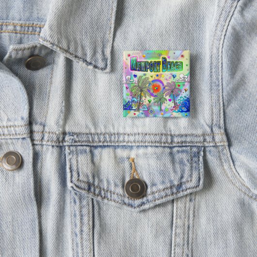 Newport Beach Deep Dream Button (Beispiel)