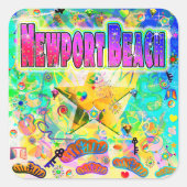 Newport Beach Epoch Hour Sticker (Vorderseite)