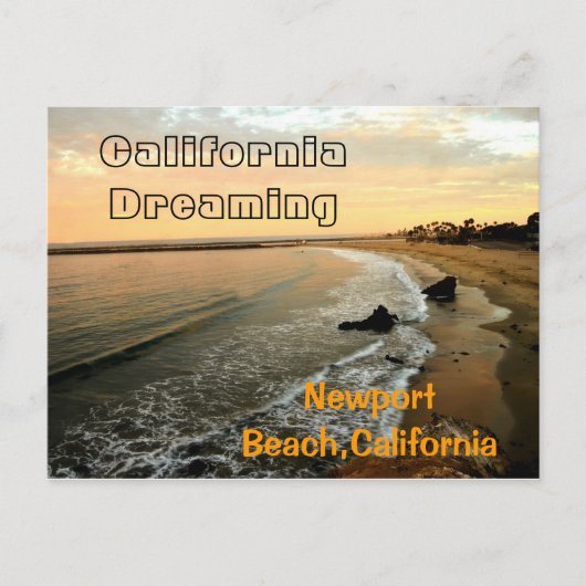 Newport Beach in Corona del Mar Postkarte (Vorderseite)