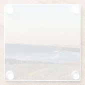 Newport Beach in Sunset, Kalifornien Glasuntersetzer (Rückseite)